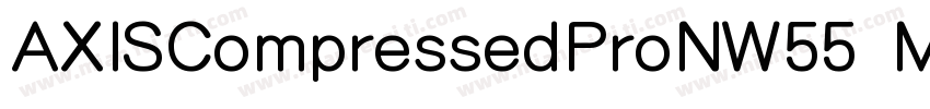 AXISCompressedProNW55 M Regular字体转换